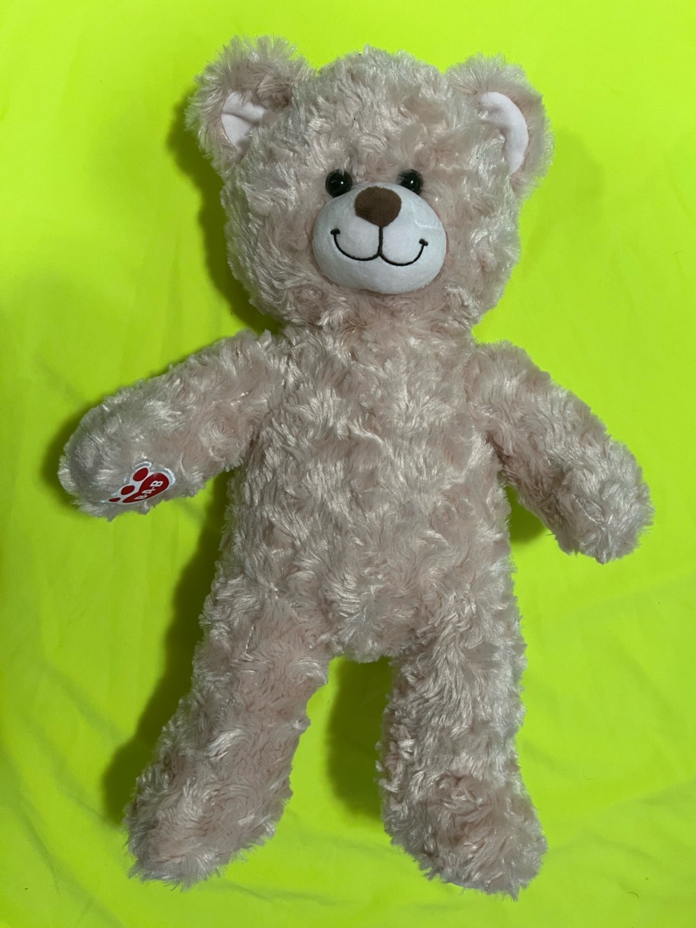 Build-A-Bear Workshop Happy Hugs Teddy Light Brown Swirl Fur Plush 16 Inch Bear